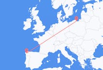 Рейсы из Гданьска, Польша в Сантьяго-де-Компостела, Испания