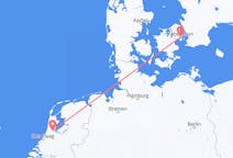 Flights from the city of Amsterdam to the city of Copenhagen