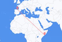 出发地 索马里出发地 摩加迪休目的地 西班牙桑坦德的航班