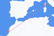 Vols depuis la ville d'Agadir vers la ville de Figari