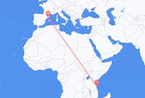 Flights from Mafia Island, Tanzania to Barcelona, Spain