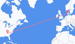 Flyreiser fra Atlanta, USA til Esbjerg, Danmark
