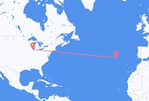 Flights from Chicago, the United States to Santa Maria Island, Portugal