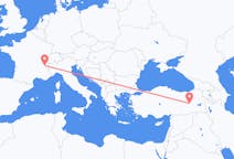 Loty z Chambery, Francja do Bingöla, Turcja