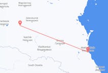 Vluchten van Machatsjkala, Rusland naar Mineralnye Vody, Rusland