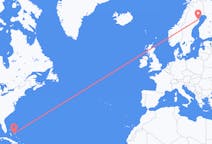 Flights from Rock Sound, the Bahamas to Skellefteå, Sweden
