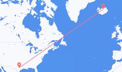 Flyreiser fra byen Austin, USA til byen Akureyri, Island