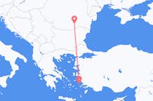 出发地 希腊出发地 萊羅斯島目的地 罗马尼亚布加勒斯特的航班