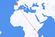 Flyreiser fra Mtwara, Tanzania til Bilbao, Spania