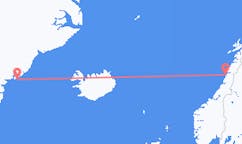 出发地 格陵兰出发地 库鲁苏克目的地 挪威桑內舍恩的航班