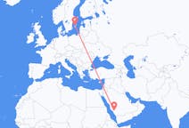 Flyrejser fra Al Bahah, Saudi-Arabien til Visby, Sverige