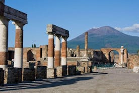 Ruines de Pompéi et dégustation de vin avec déjeuner sur le Vésuve avec transfert privé
