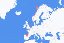 Vuelos de Leknes, Noruega a Madrid, España