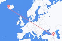 Flyg från Jerevan, Armenien till Reykjavík, Island