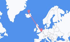 Vols de Grimsey, Islande pour Ostend, Belgique