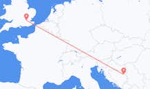 Flights from Tuzla to London