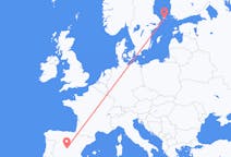 Flyrejser fra Mariehamn, Åland til Madrid, Spanien