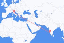 Flights from Mangalore, India to Perugia, Italy