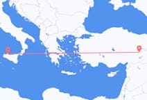 Flyg från Palermo, Italien till Malatya, Turkiet