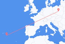 Flights from Santa Maria Island, Portugal to Łódź, Poland
