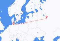 Fly fra Ivanovo til Hamborg