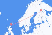 Fly fra Kirkwall til Kuusamo