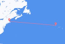 Flights from Boston to Corvo Island