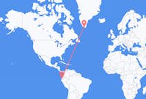 Flyg från Guayaquil, Ecuador till Qaqortoq, Grönland