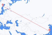Flyreiser fra Wenzhou, Kina til Umeå, Sverige