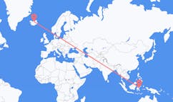 Flights from Luwuk, Indonesia to Akureyri, Iceland