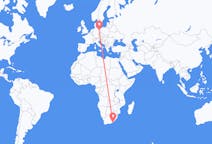 Flyg från East London, Sydafrika till Berlin, Maryland, Tyskland