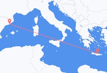 Flights from Heraklion in Greece to Barcelona in Spain
