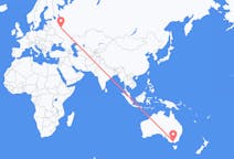 Vluchten van Melbourne, Australië naar Moskou, Rusland
