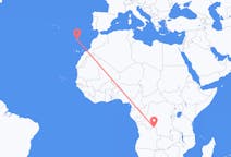 Flyreiser fra Dundo, Angola til Vila Baleira, Portugal