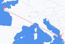 Flights from Brest, France to Corfu, Greece