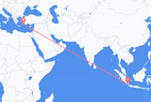 出发地 印度尼西亚出发地 班達楠榜目的地 希腊罗得岛的航班