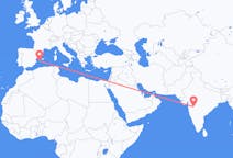 Flights from Aurangabad, India to Ibiza, Spain