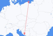 Flights from Split in Croatia to Gdańsk in Poland