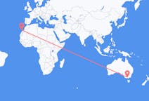 从墨尔本飞往兰萨罗特岛的航班