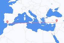 Vluchten van Kahramanmaraş naar Jerez de la Frontera