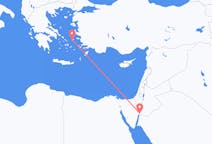 Vluchten van Akaba, Jordanië naar Ikaria, Griekenland
