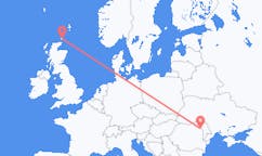 Flyg från Kirkwall, Skottland till Iași, Rumänien