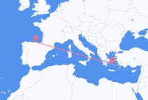 出发地 希腊出发地 Paros目的地 西班牙桑坦德的航班