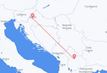 出发地 克罗地亚萨格勒布飞往 北马其顿斯科普里的航班