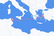 튀니지 엔피다에서 출발해 그리스 이카리아에게(으)로 가는 항공편