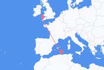Flyrejser fra Béjaïa, Algeriet til Newquay, England