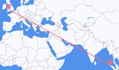 从班達亞齊飞往加迪夫的航班