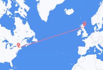 Voli da Albany, Stati Uniti a Aberdeen, Scozia