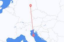 Flyg från Ancona, Italien till Leipzig, Tyskland