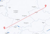 Flyrejser fra Dole, Frankrig til Wrocław, Polen